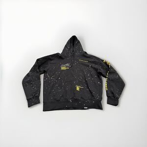 Pull & Bear Streetwear Cult Mens Black STWD Street Associates Pullover Hoodie L